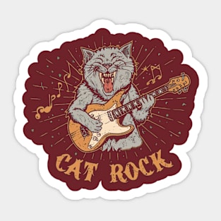 rock n meow Sticker